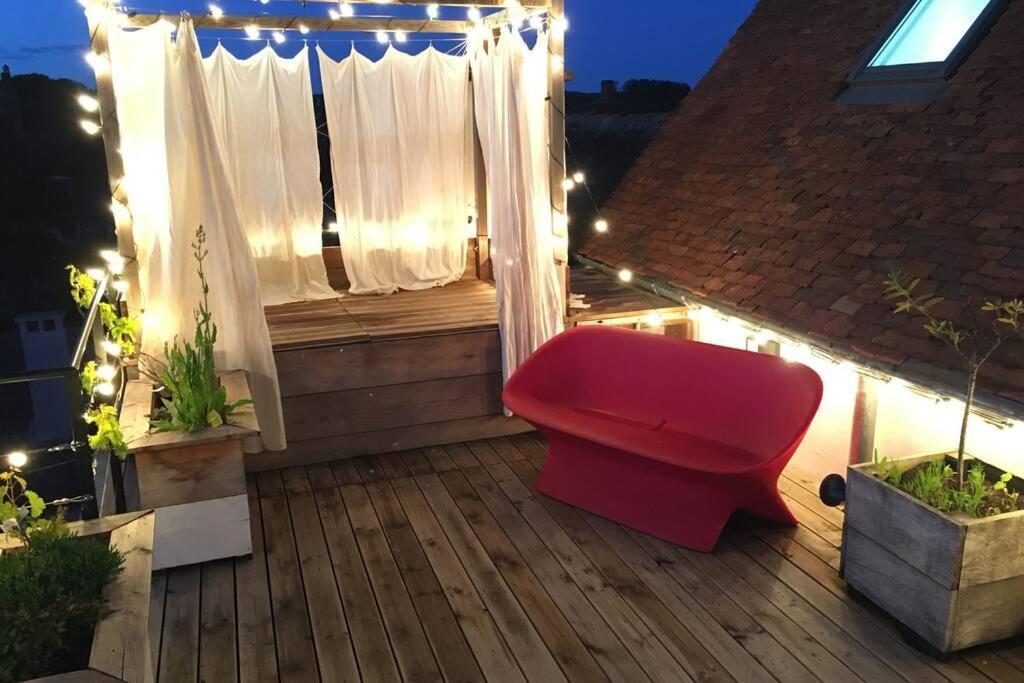 Apartmán La Terrasse Du Chevalier D'Eon - Loft A Tonnerre Exteriér fotografie